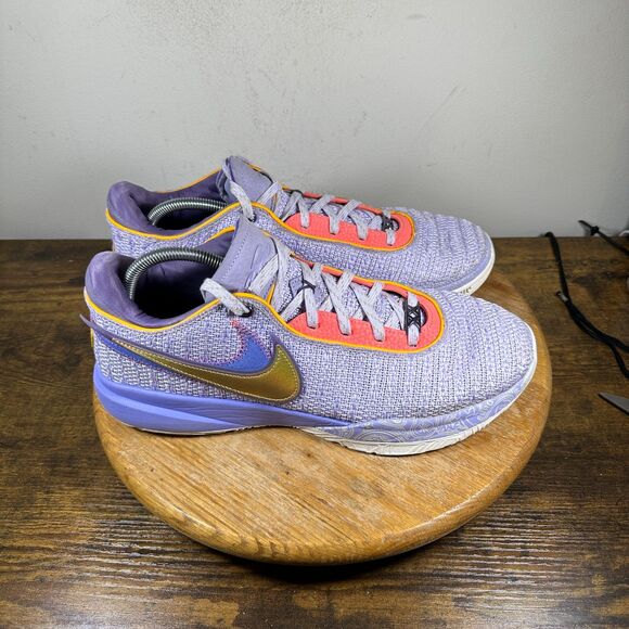 Nike Lebron 20 XX Mens Size 12.5 Violet Metallic Basketball Shoes DJ5423-500